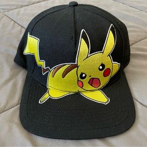 Embroidered Pikachu Hat Snap Back